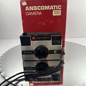Gaf Anscomatic Cadet Camera With Booklet And Box Untested as is Made‎ in N.Y USA